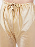 Men's Rose Gold Silk Blend Kurta And Pyjama With Blue Woven Nehru Jacket