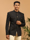 Men's Black Four Pockets Jodhpuri