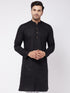 Men's Black Cotton Kurta