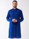 Men's Blue Cotton Kurta