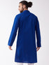 Men's Blue Cotton Kurta