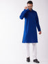 Men's Blue Cotton Kurta
