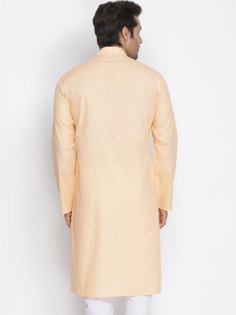 Men's Beige Cotton Kurta