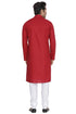 Men's Maroon Cotton Kurta and Pyjama Set