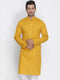 Men's Yellow Cotton Kurta