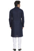 Men's Blue Cotton Kurta and Pyjama Set