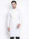 Men's White Cotton Kurta