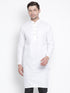 Men's White Cotton Kurta