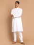 Men's Cotton Kurta With Pant Style Pyjama Set