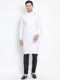 Men's White Cotton Kurta and Pyjama Set