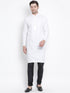 Men's White Cotton Kurta and Pyjama Set