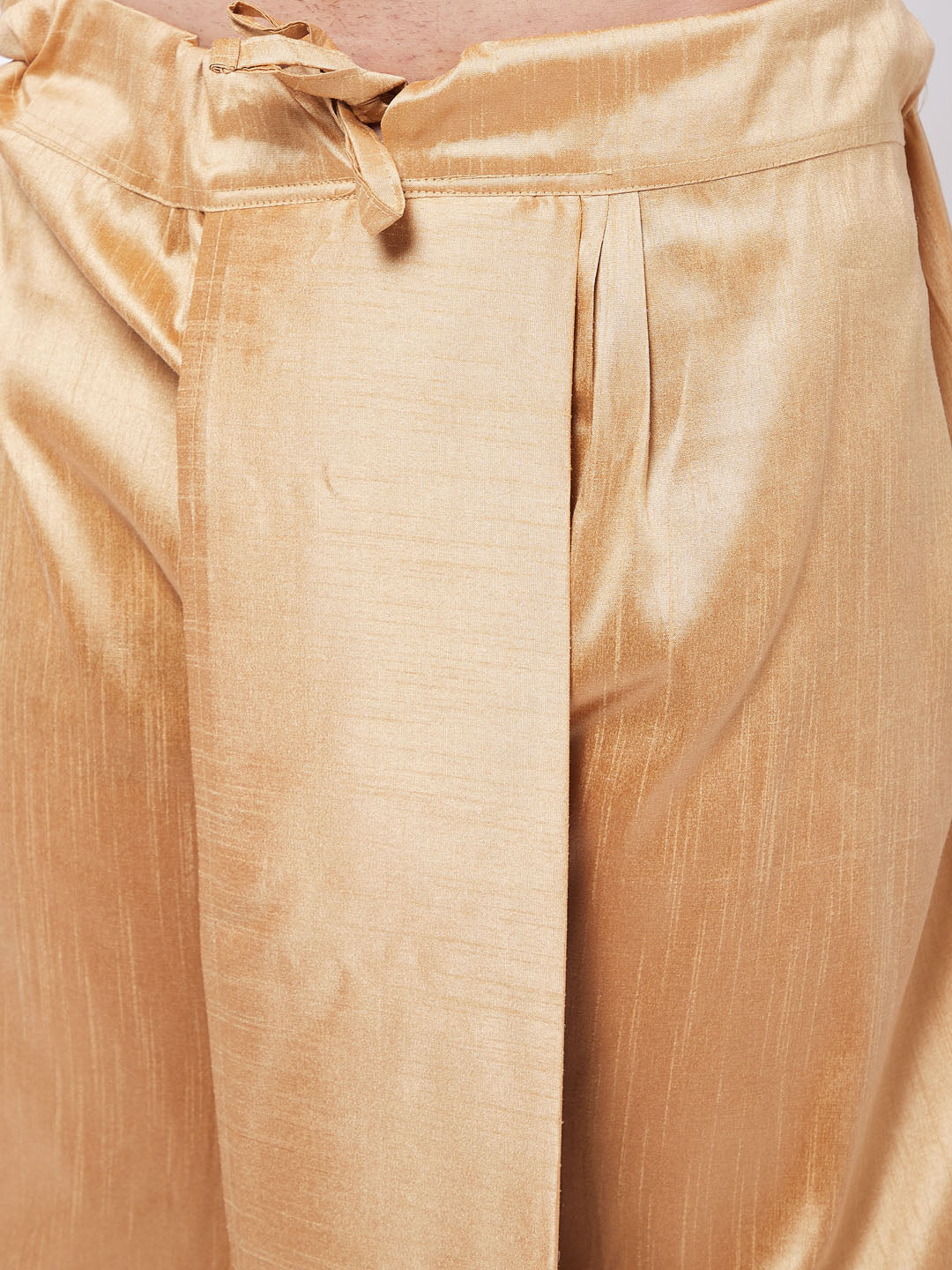 Men's Blue Zari Weaved Kurta Dhoti Set