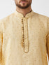 Men's Gold Zari Weaved Kurta Dhoti Set
