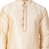 Men's Gold Cotton Silk Blend Kurta and Pyjama Set