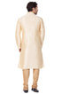 Men's Gold Cotton Silk Blend Kurta and Pyjama Set