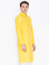 Men's Yellow Linen Kurta