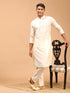 Men's Cream Viscose Rayon Kurta