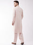 Men's Cream Cotton Blend Kurta and Pyjama Set