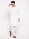 Men's White Kurta And Pajama Set