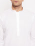Men's White Kurta And Pajama Set