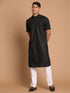 Men's Black Solid Kurta