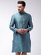 Men's Aqua Silk Blend Kurta