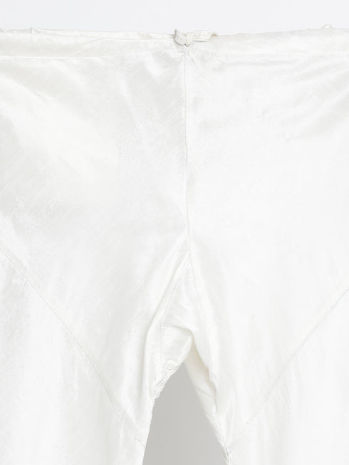 Men's Black Cotton Silk Blend Kurta and Pyjama Set