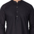 Men's Black Linen Kurta