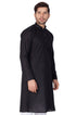 Men's Black Linen Kurta