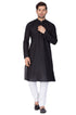 Men's Black Linen Kurta