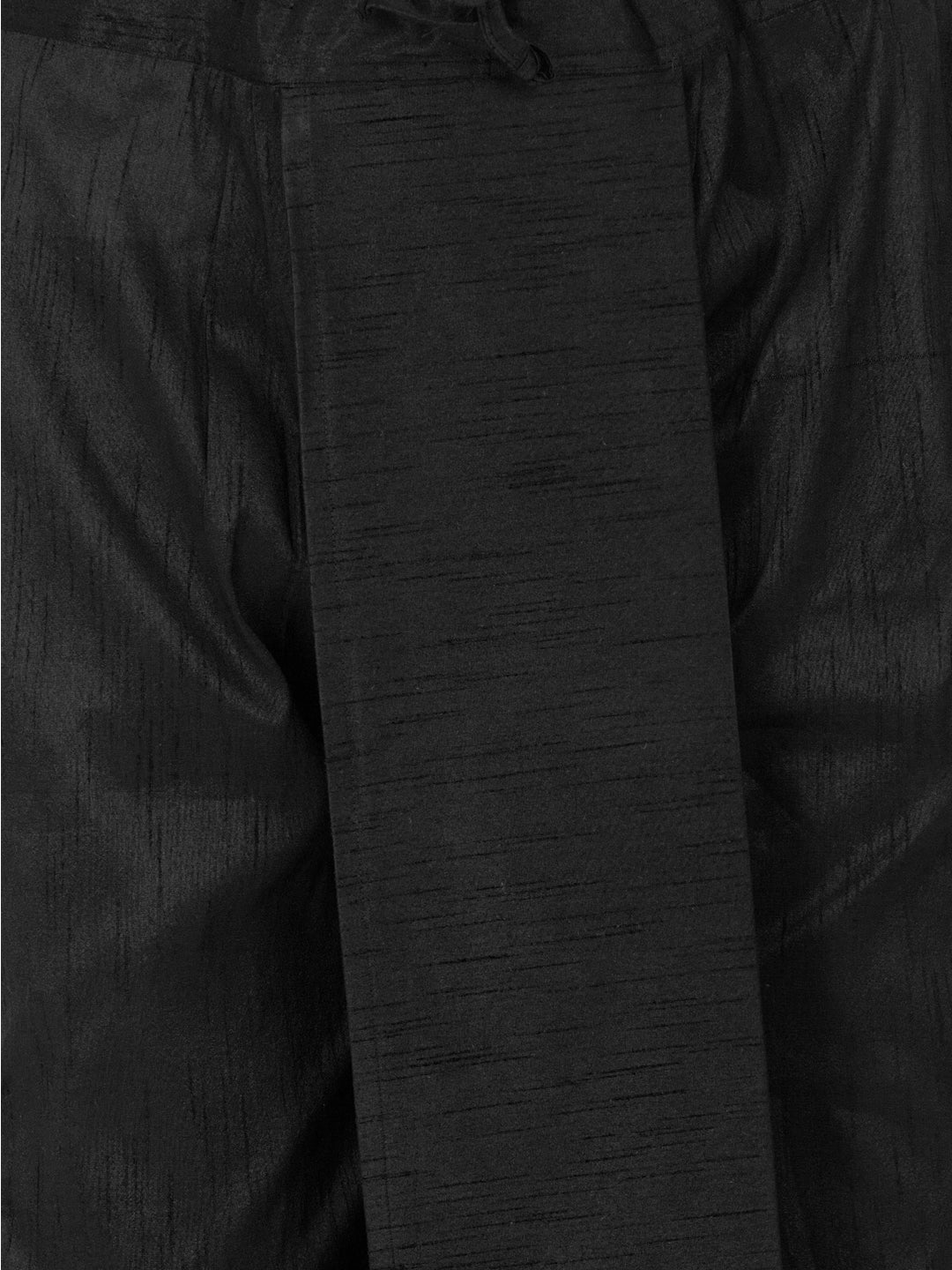 Men's Grey Cotton Silk Blend Kurta and Dhoti Pant Set