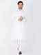 Men's White Cotton Kurta and Pyjama Set