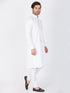 Men's White Cotton Kurta and Pyjama Set