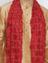 Men's Gold Cotton Silk Blend Kurta, Pyjama & Dupatta Set
