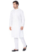 Men's White Cotton Kurta and Pyjama Set