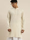 Men's Cream Pure Cotton Kurta