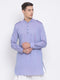 Men's Blue Cotton Blend Kurta