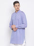 Men's Blue Cotton Blend Kurta