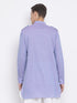 Men's Blue Cotton Blend Kurta