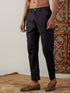 Men's Black Cotton Slim Fit Pant
