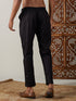 Men's Black Cotton Slim Fit Pant
