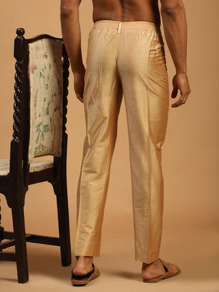 VASTRAMAY Men's Rose Gold Cotton Pant Style Pyjama
