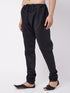 Men's Black Silk Blend Pyjama