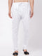 Men White Solid Pure Cotton Relaxed-Fit Pyjama