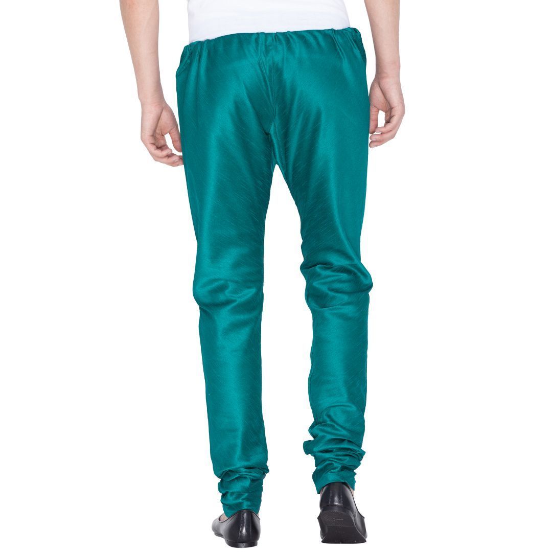 Men's Green Cotton Silk Blend Pyjama