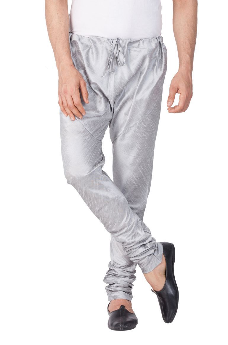 Men's Grey Cotton Silk Blend Pyjama