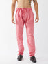VASTRAMAY Men's Pink Solid Slim-Fit Churidar