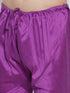 Men's Purple Cotton Silk Blend Pyjama