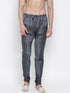 VASTRAMAY Men's Grey Solid Churidar