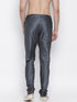 VASTRAMAY Men's Grey Solid Churidar